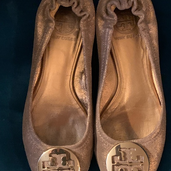 Bronze metallic Tory Burch flats size 7 - Picture 2 of 6